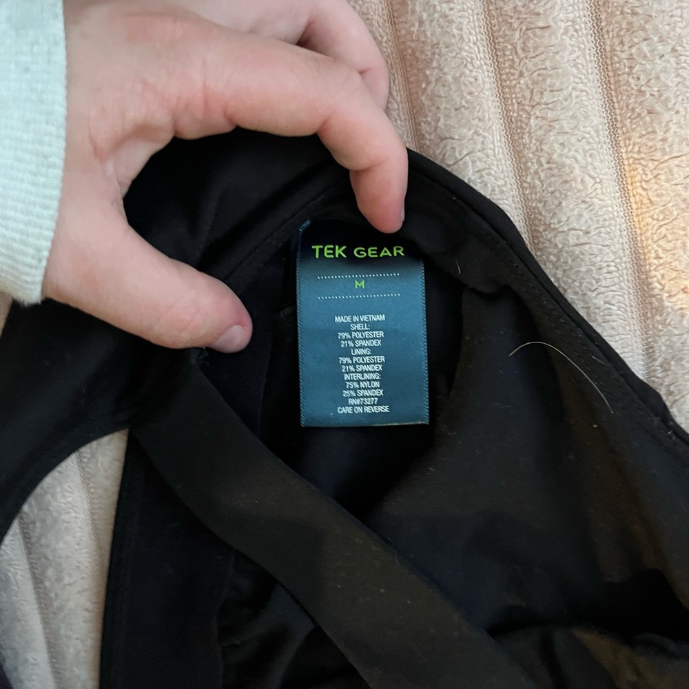 Tek Gear Black Activewear Top